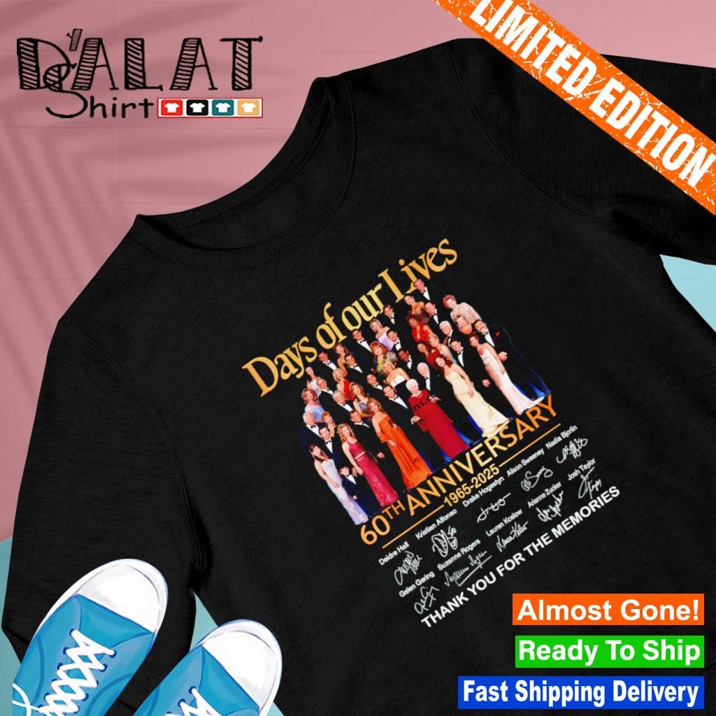 Days Of Our Lives 60th Anniversary 1965 – 2025 Thank You For The Memories shirt Sweater