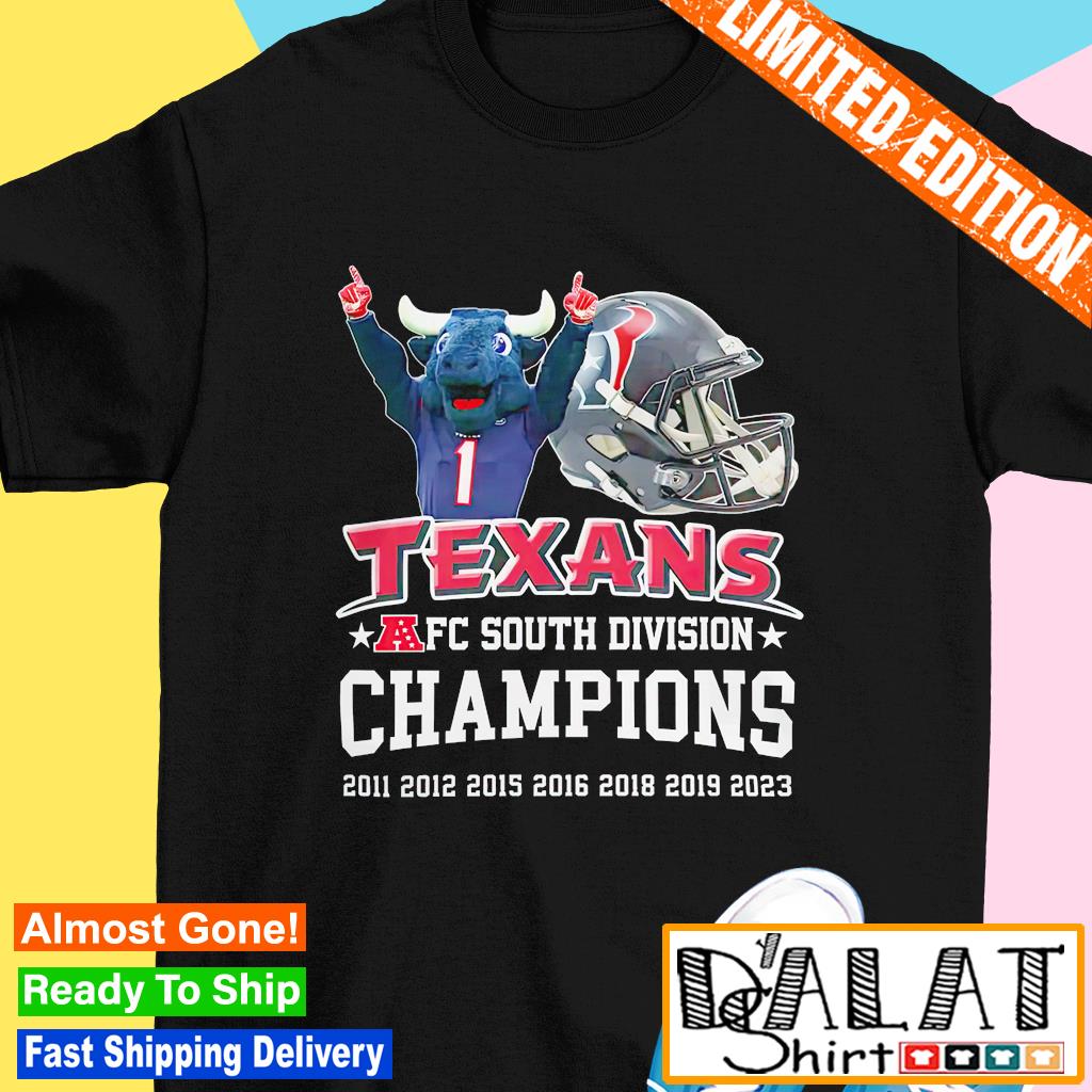 Houston Texans Mascot AFC South Division Champions Logo shirt