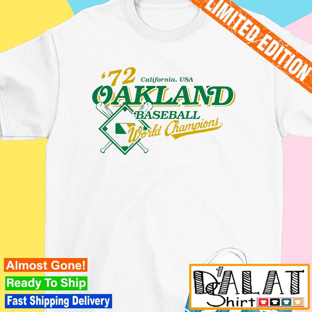 '72 California USA Oakland baseball World Champions shirt