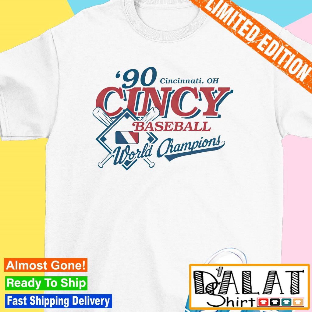 '90 Cincinnati OH Cincy baseball World Champions shirt