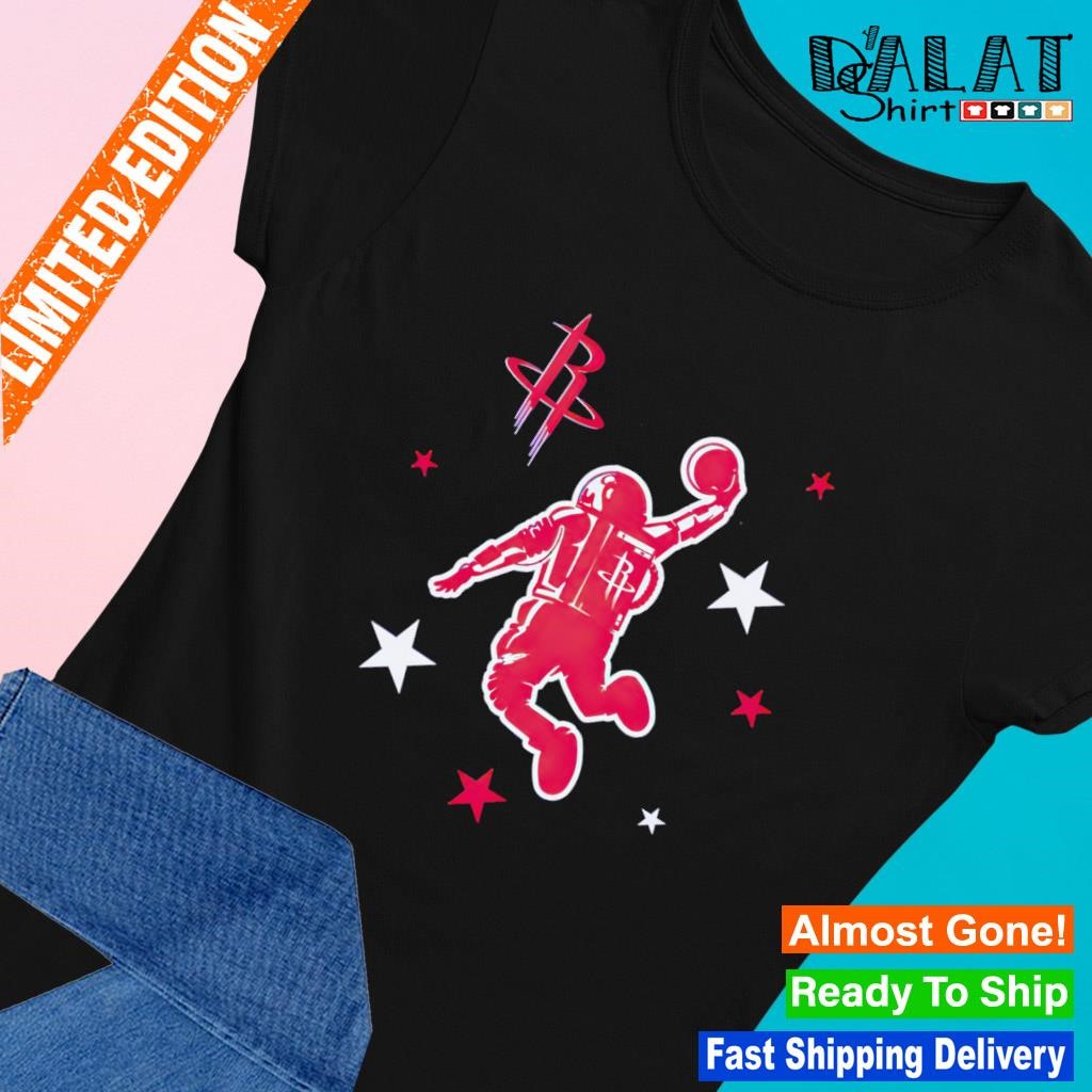 Astronaut Houston Rockets basketball logo Ladies-tee