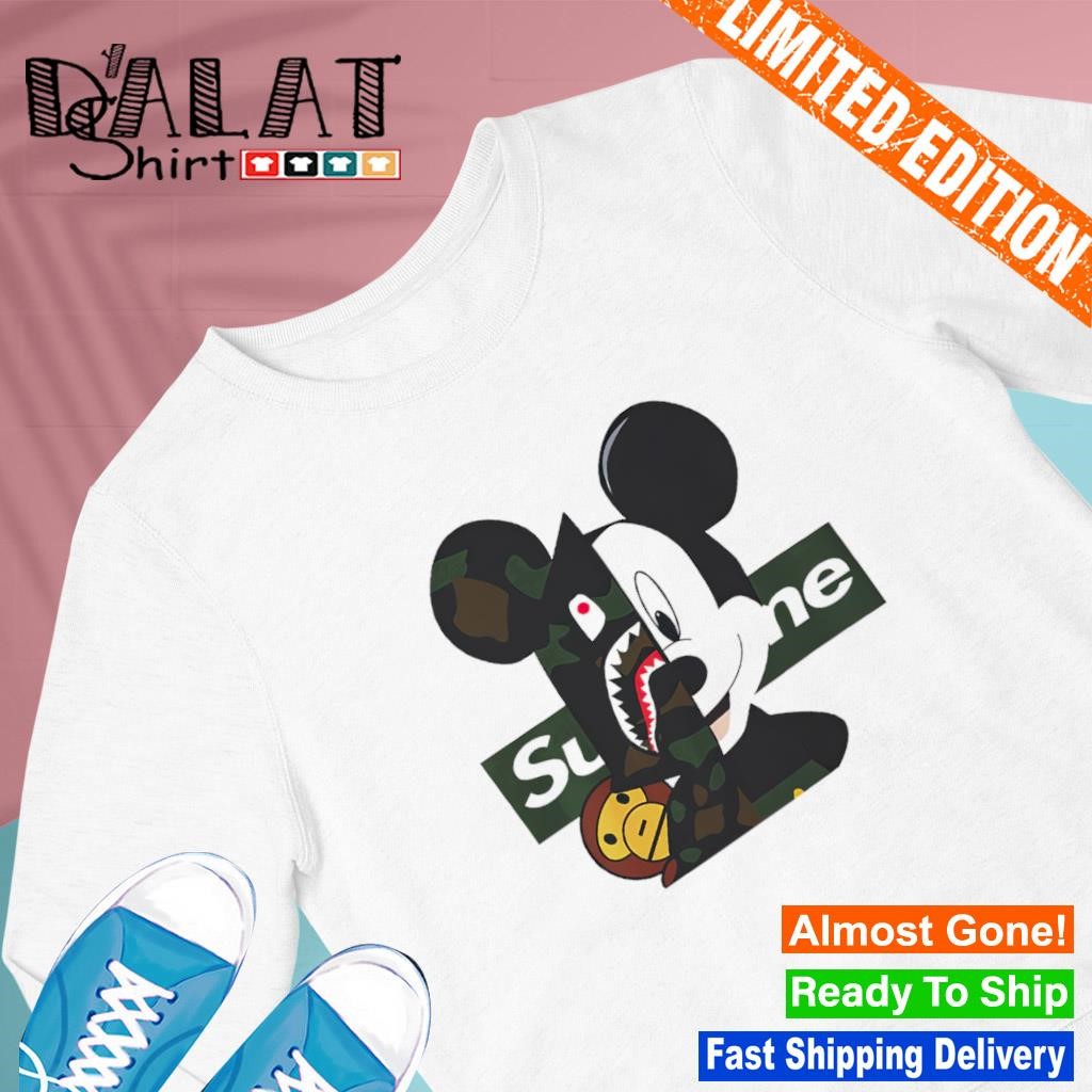 Mickey Mouse Supreme Bape shirt Dalatshirt