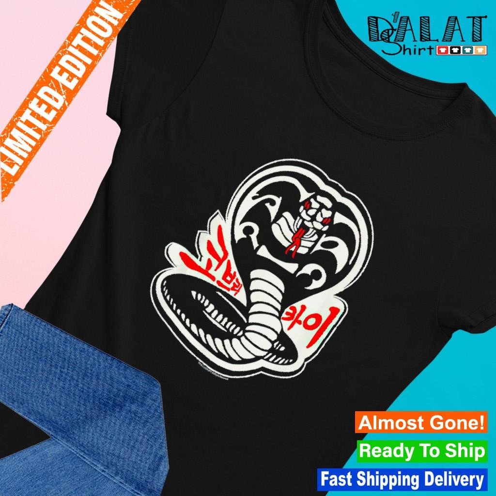 Camiseta Sin Mangas Cobra Kai Logo Serpiente Y Hangul Karate Kid Style