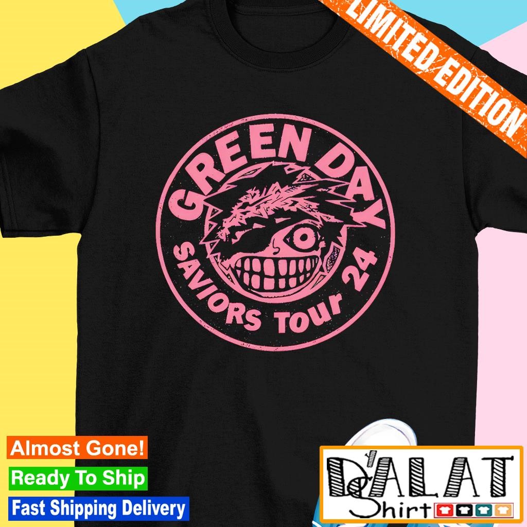 Green Day saviors tour 2024 shirt - Dalatshirt Store Online