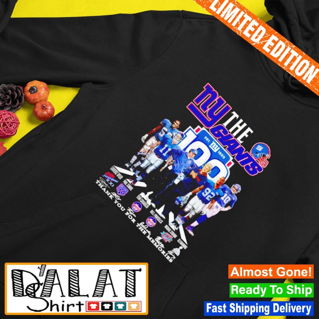 The New York Giants 100 Thank You For The Memories Hoodie