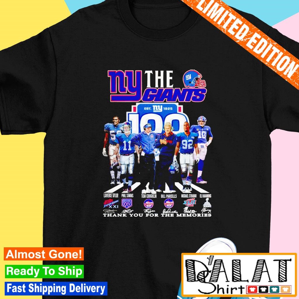 The New York Giants 100 Thank You For The Memories Shirt