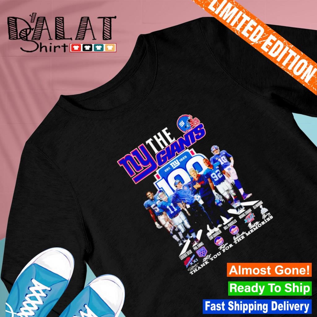 The New York Giants 100 Thank You For The Memories Sweater