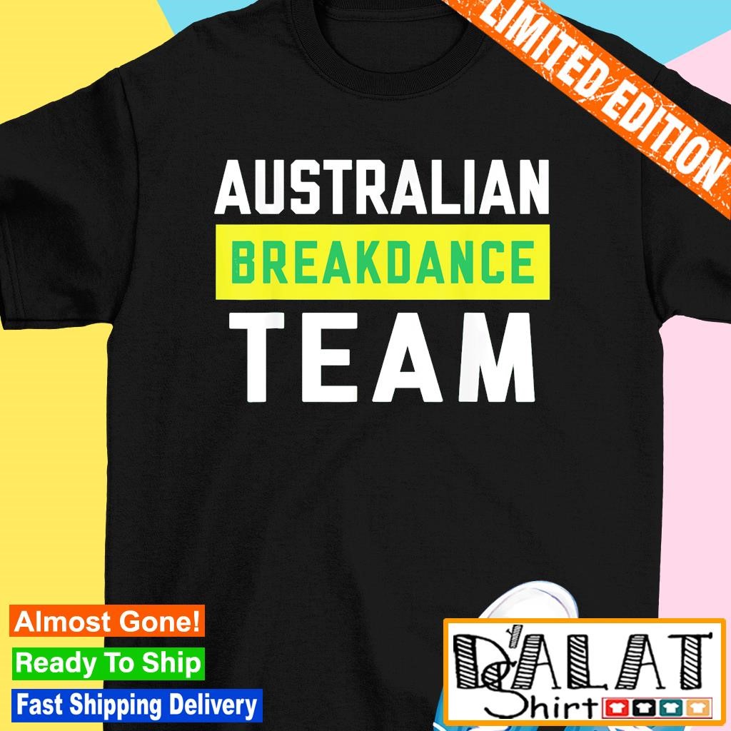 Australian breakdance team shirt