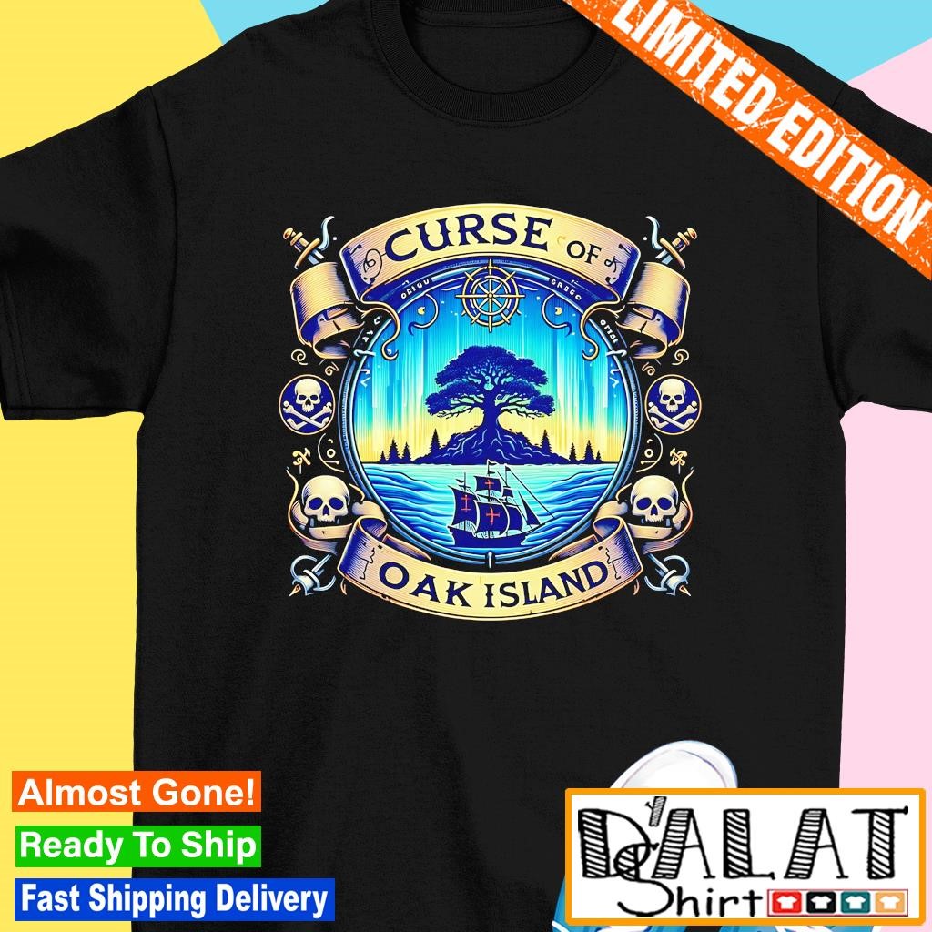 Curse of Oak Island skulls vintage shirt