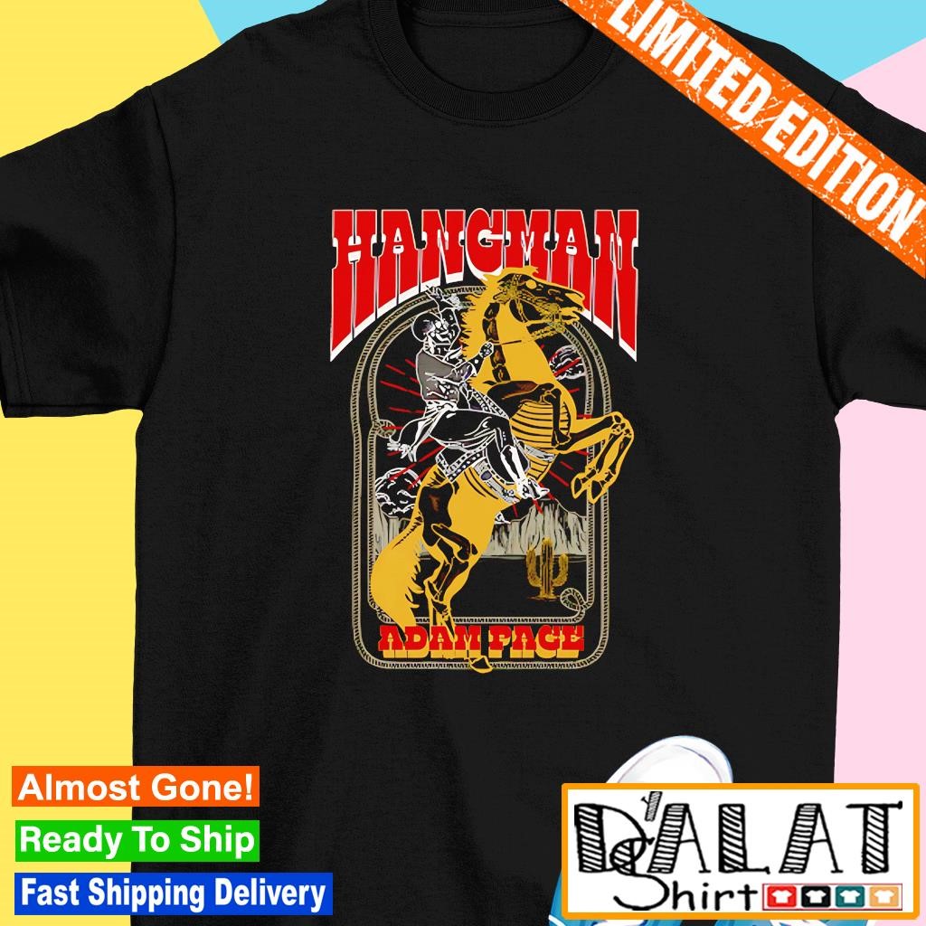 Hangman Adam Page riding horse shirt