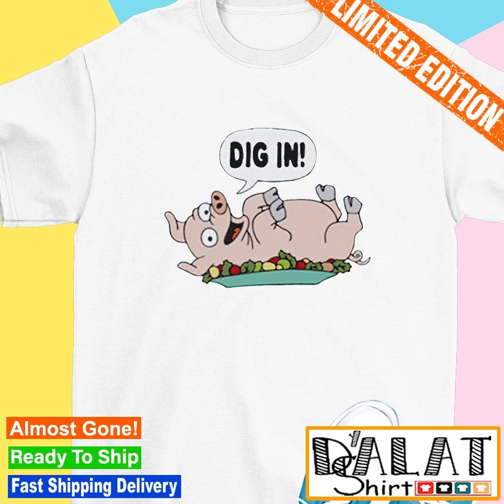 Homer the simpsons pig dig in shirt