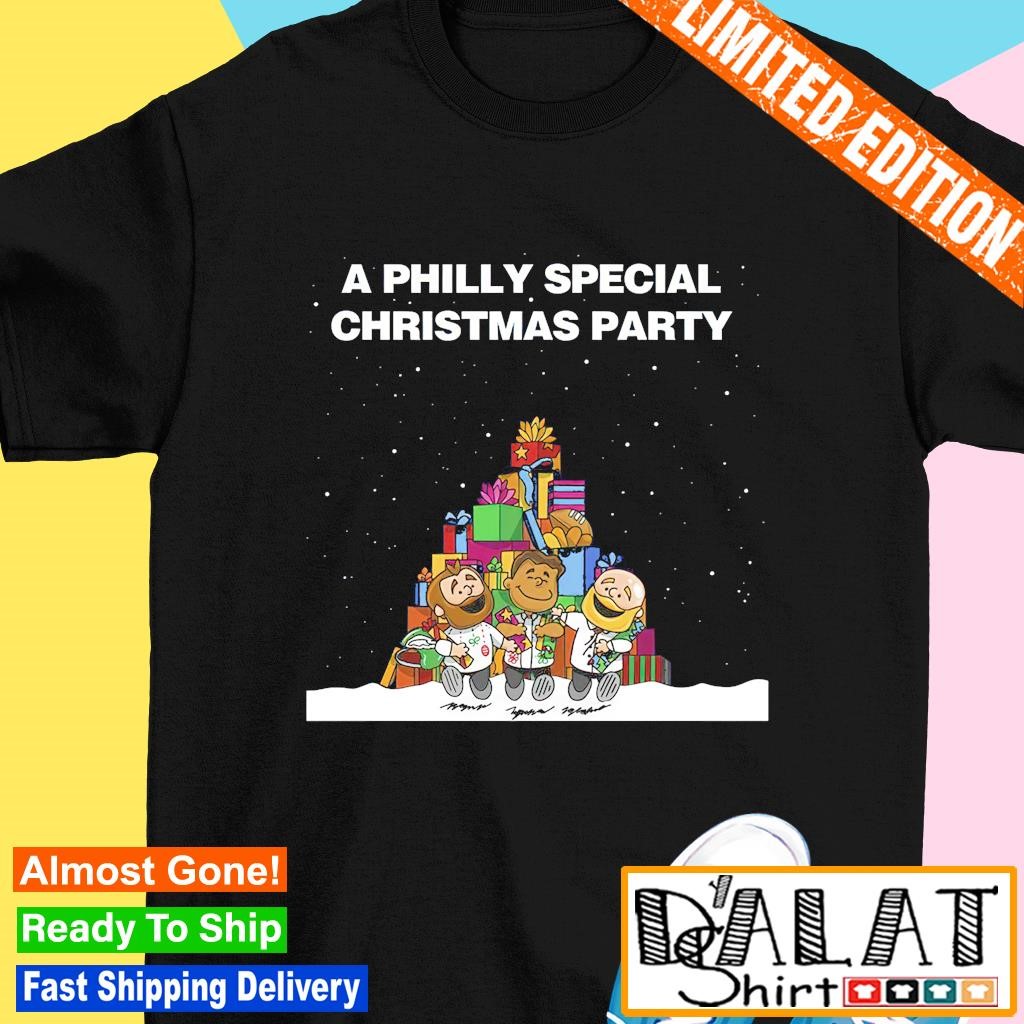 Jason Kelce Lane Johnson Jordan Mailata A Philly Special Christmas Party shirt