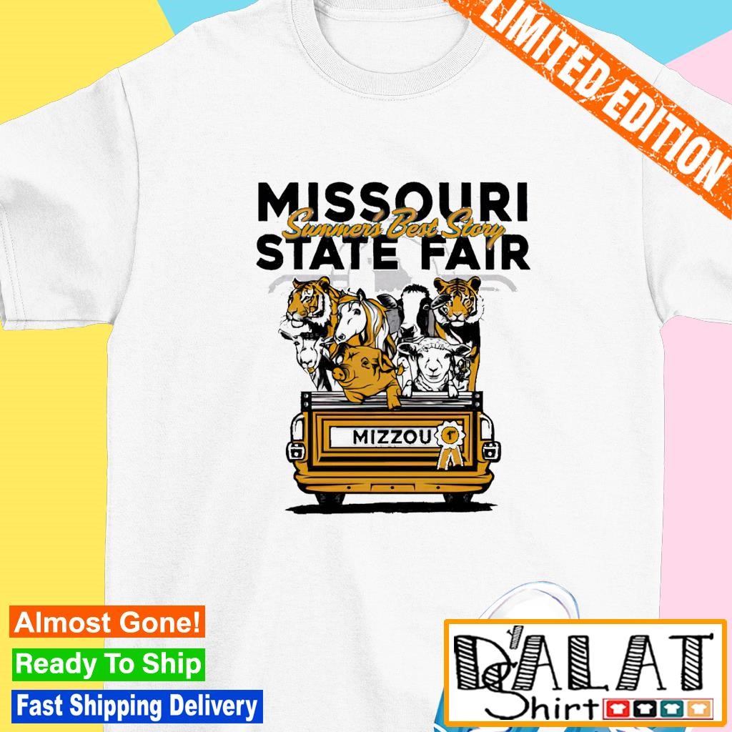 Mizzou Tigers 2024 State Fair Summers Best Story Truck Bed With Animals shirt