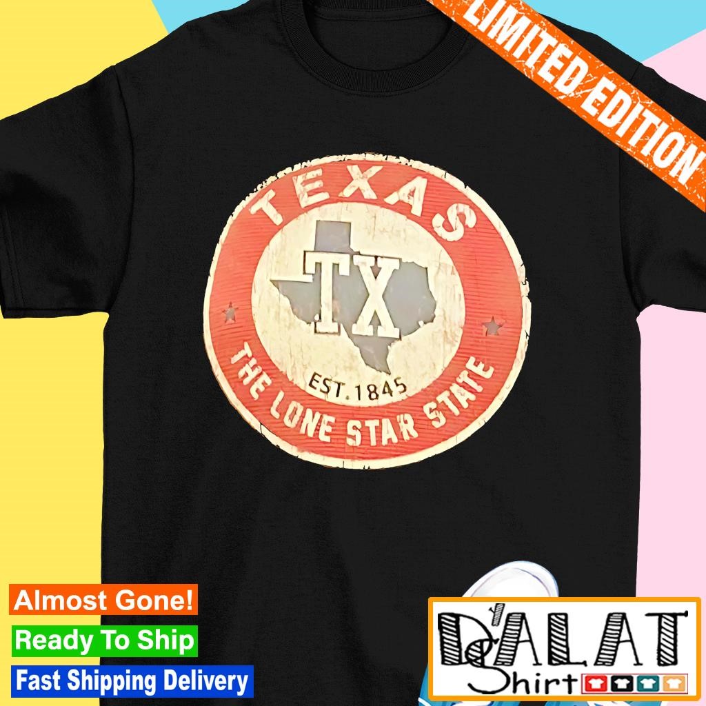 Texas the lone star state est 1845 vintage shirt