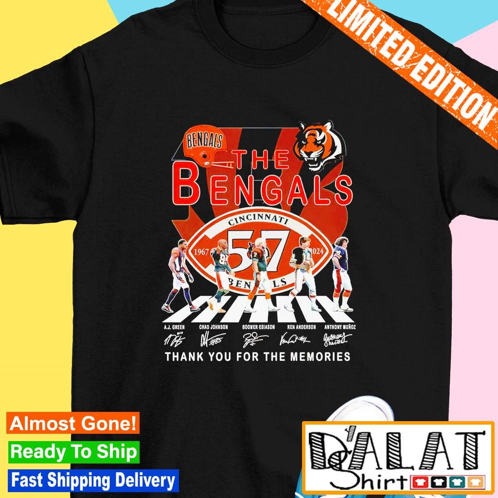 The 57 Cincinnati Bengals thank you for the memories shirt