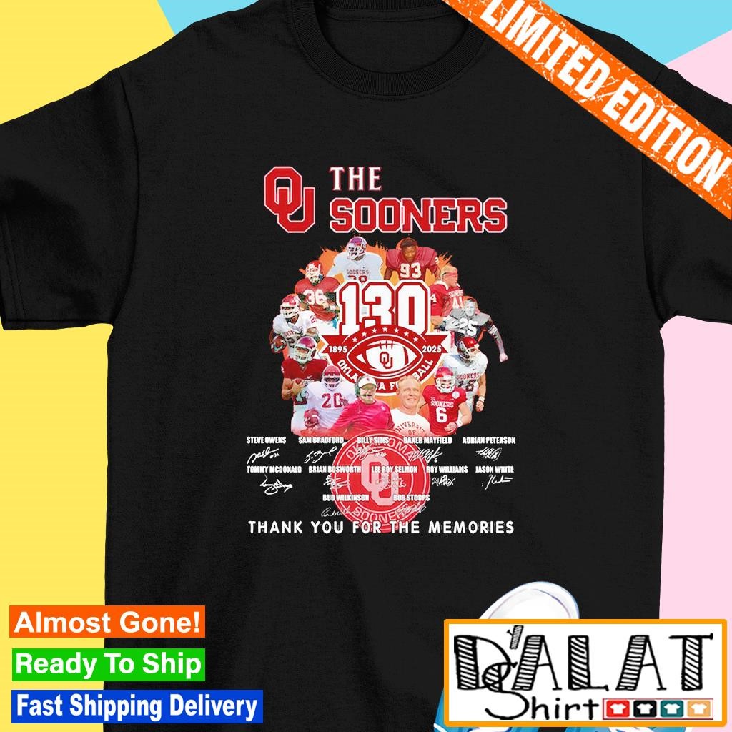 The Oklahoma Sooners thank you for the memories shirt