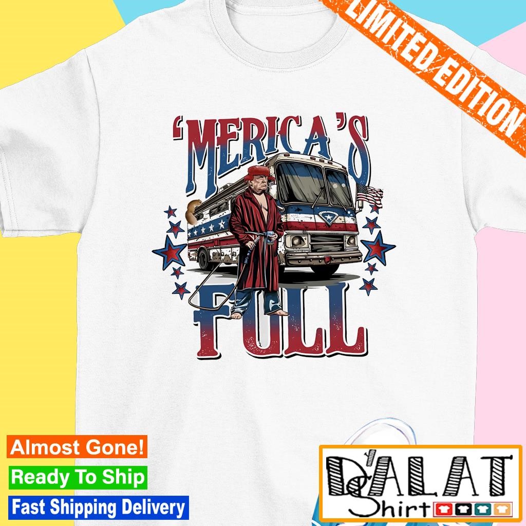 Trump merica's full USA flag shirt