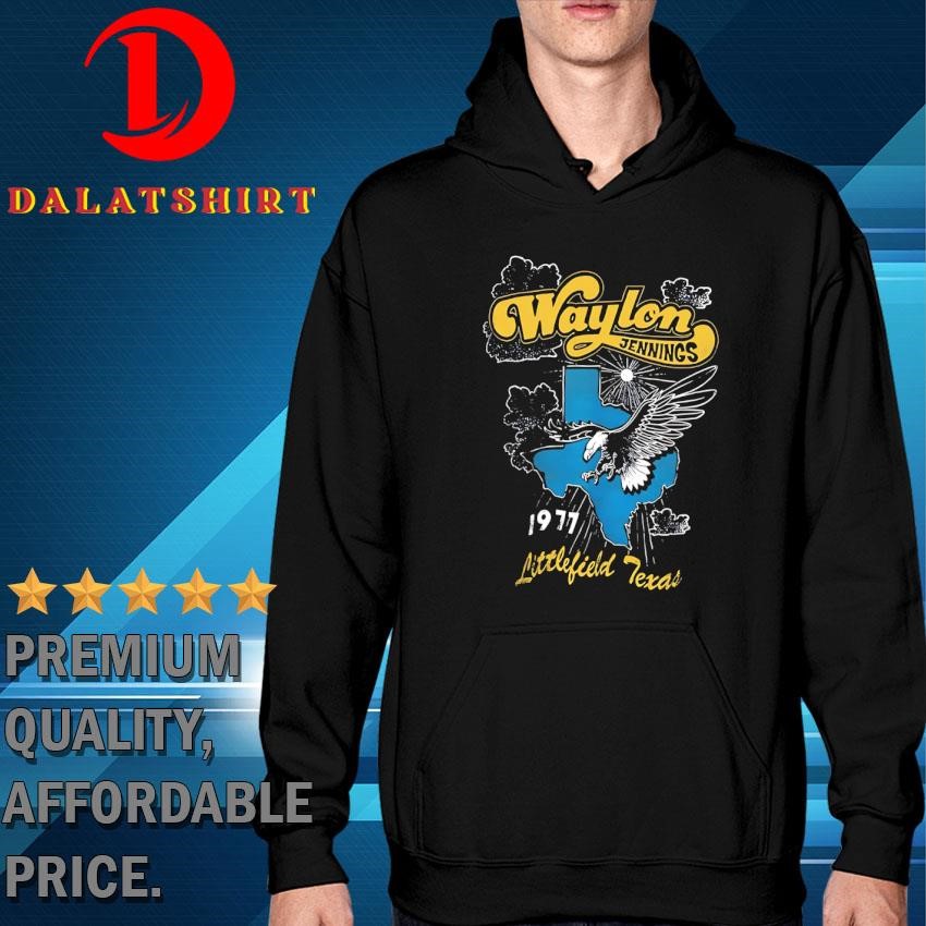Waylon Jennings Littlefield Texas 1977 vintage Hoodie
