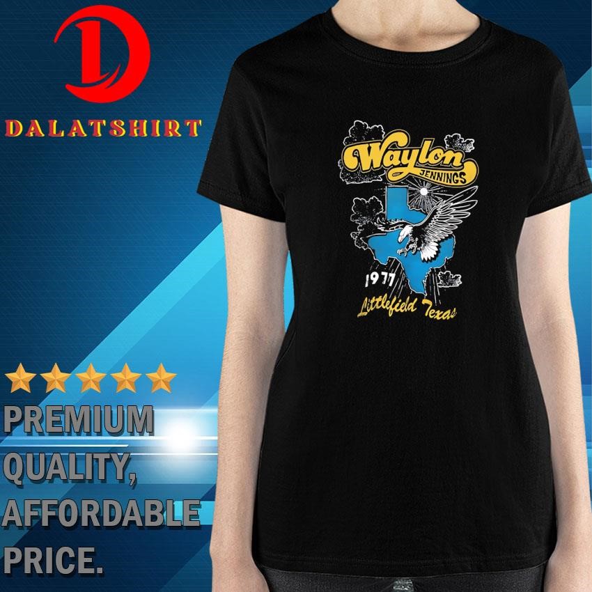 Waylon Jennings Littlefield Texas 1977 vintage Ladies-Shirt