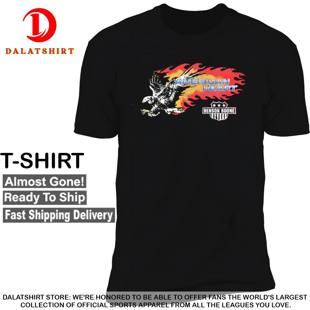 Benson Boone American heart eagle T-shirts - Dalatshirt Store