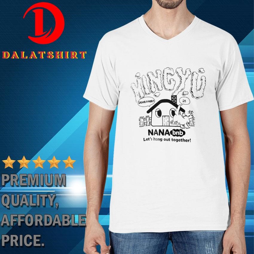 【新品】SEVENTEEN ミンギュ NANAbnb Tシャツ NANA bnb WITH SEVENTEEN Official GOODS MD MINGYU T-Shirt L SIZE