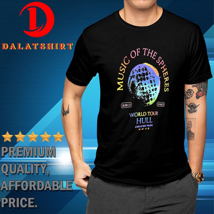 美品 COLDPLAY MUSIC OF THE SPHERESライブ Tシャツ Coldplay Helsinki July 2024 Music Of The Spheres Limited