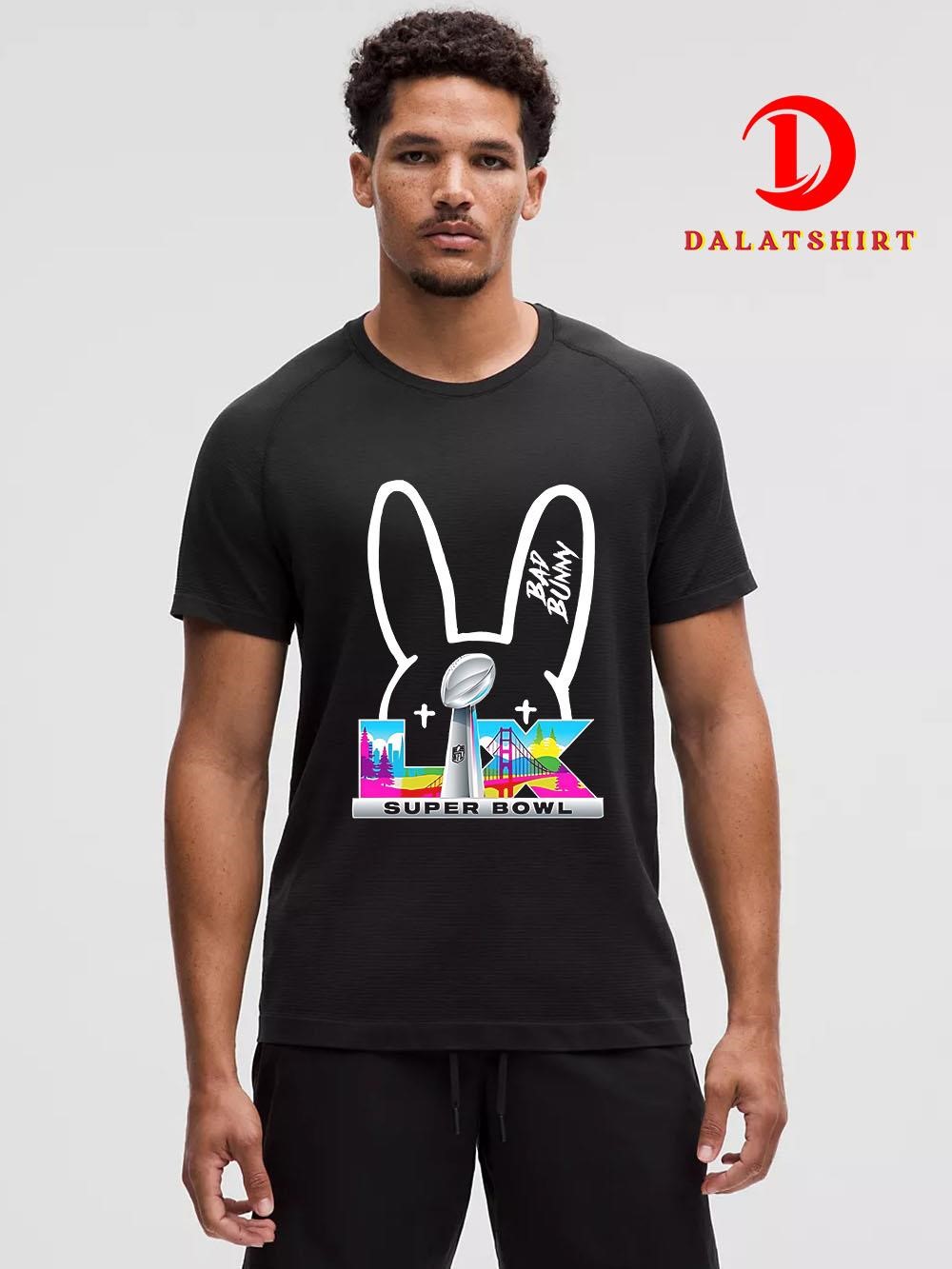 Bad Bunny X NFL Super Bowl LIX Collab Logo shirt - Dalatshirt