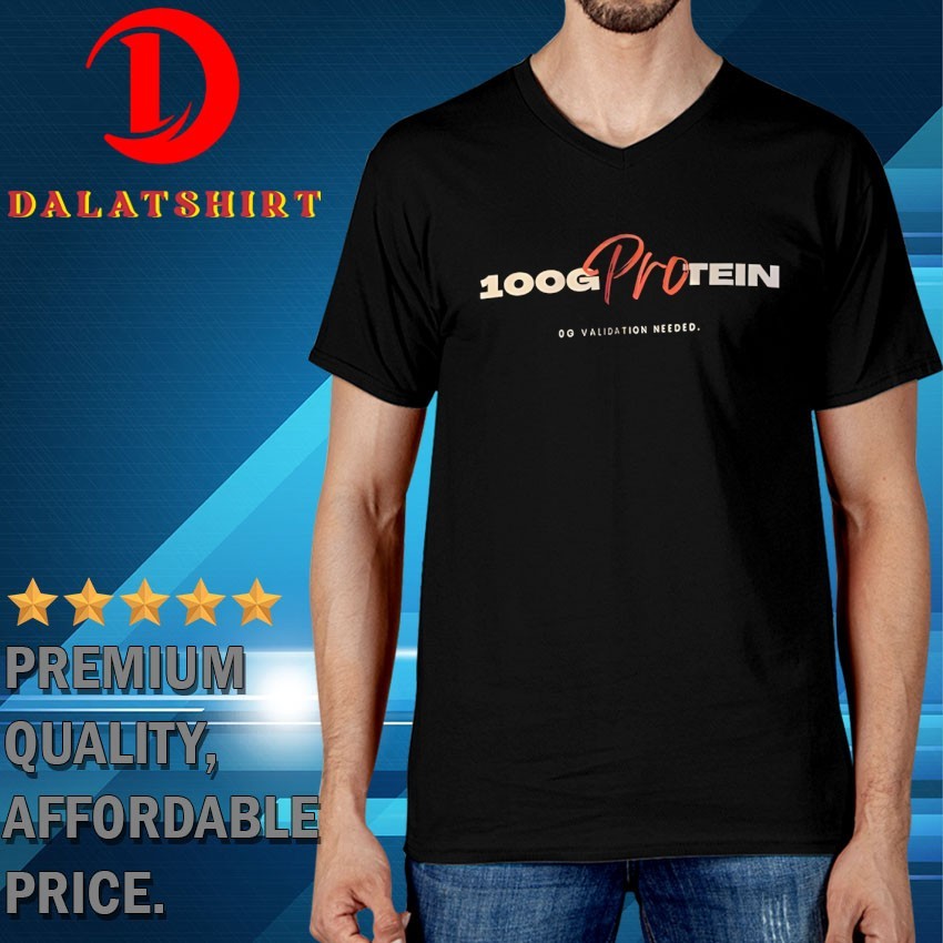 100g protein go validation needed T-shirts V-Neck-T-Shirt