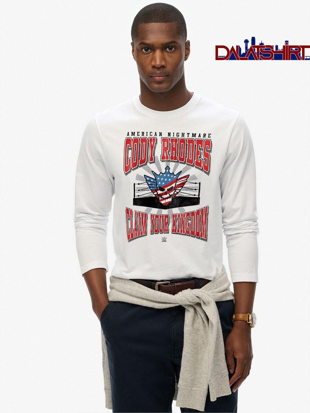 Awesome American Nightmare Cody Rhodes Claim Your Kingdom long-sleeve