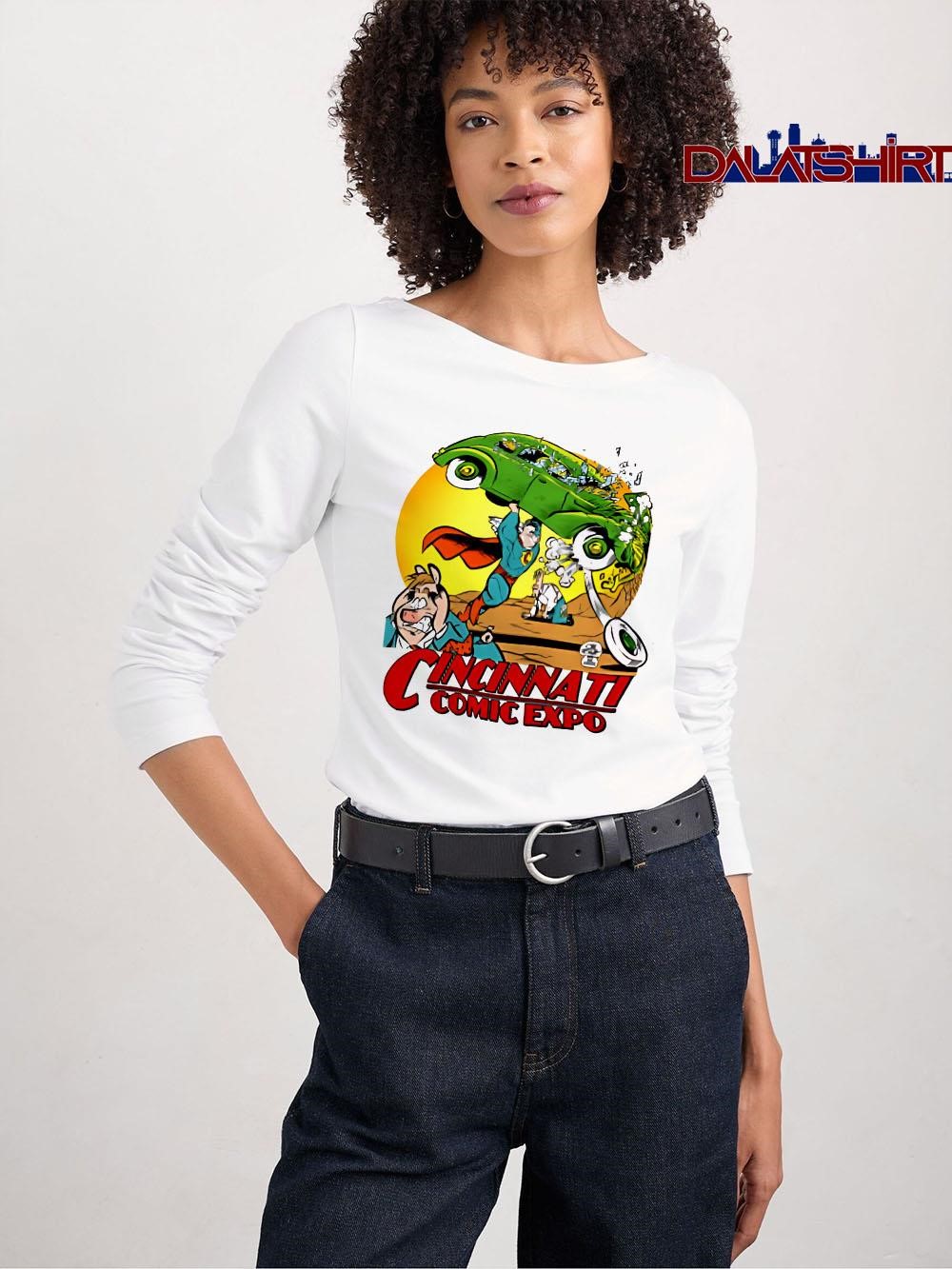 Awesome Cincinnati Comic Expo Superman long-sleeve