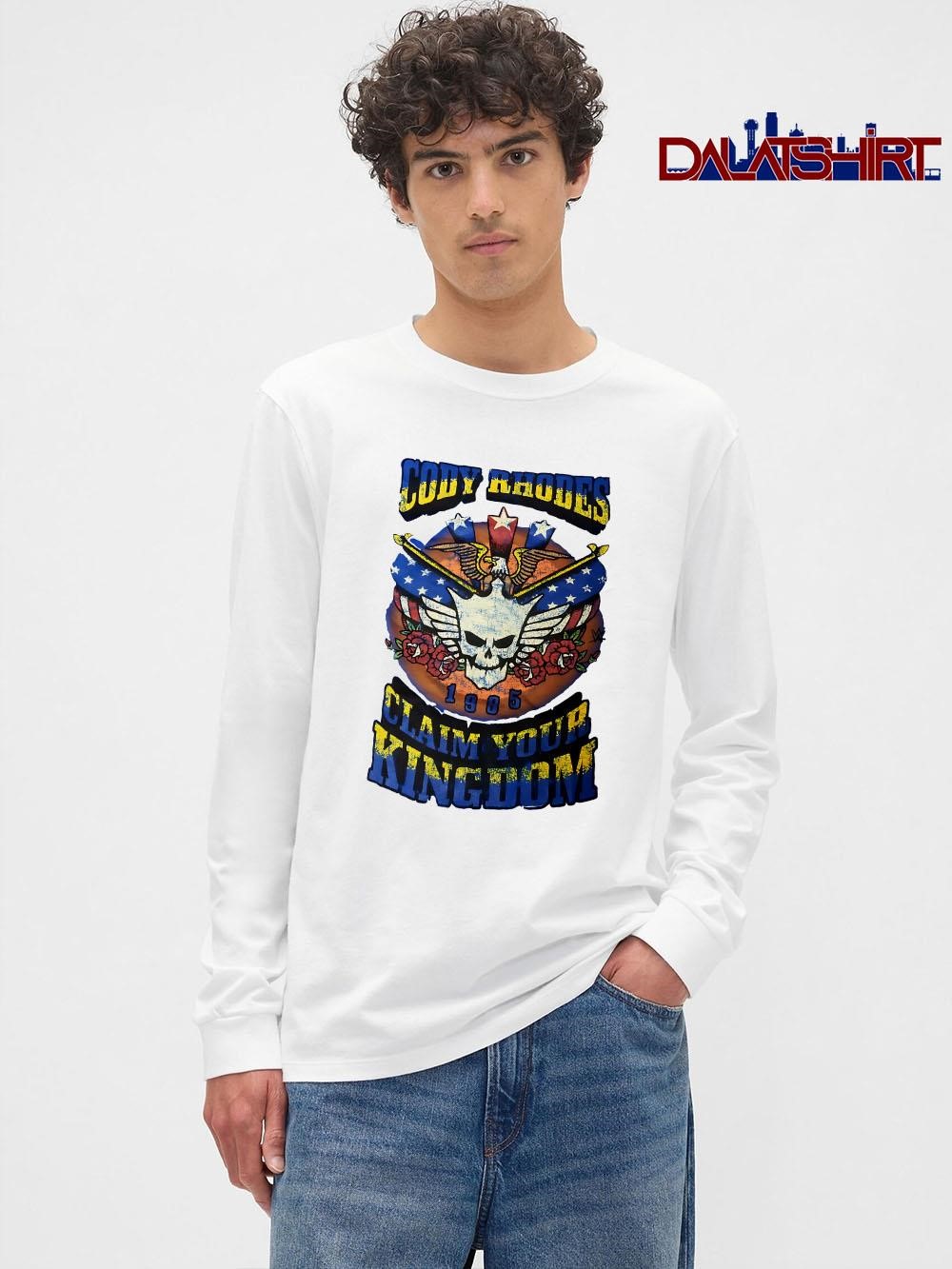 Awesome Cody Rhodes Claim Your Kingdom 1985 retro long-sleeve