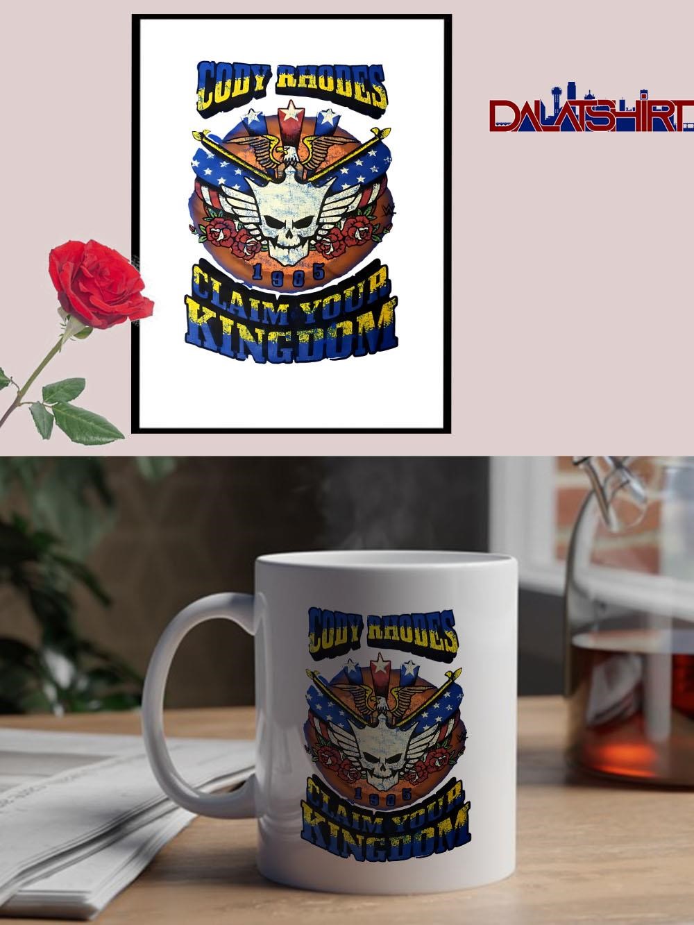 Awesome Cody Rhodes Claim Your Kingdom 1985 retro mug