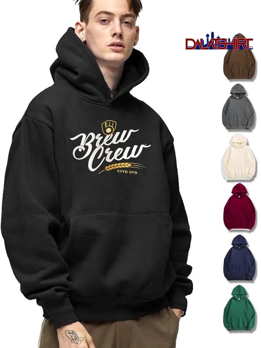 Awesome Milwaukee Brewers Brew Crew Team Adrenaline 1970 hoodie