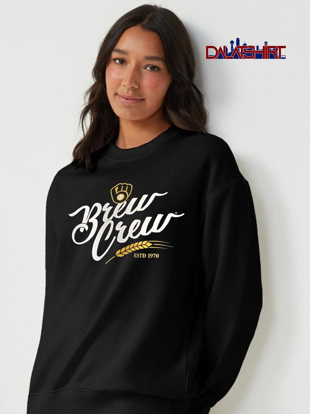 Awesome Milwaukee Brewers Brew Crew Team Adrenaline 1970 sweater