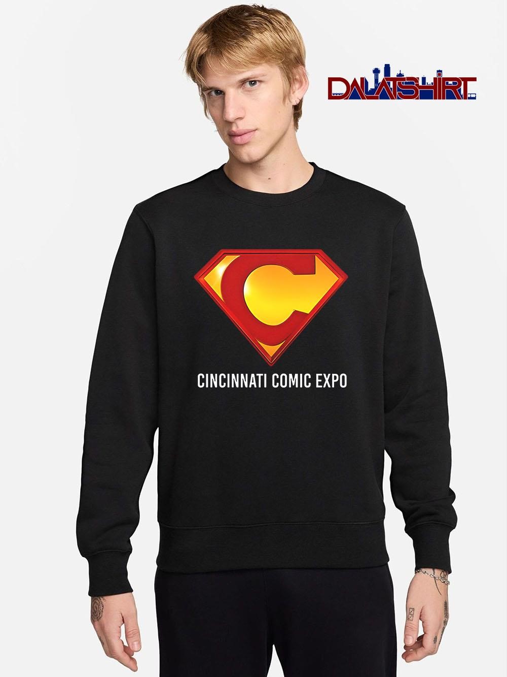 Best Cincinnati Comic Expo logo C Superman sweater
