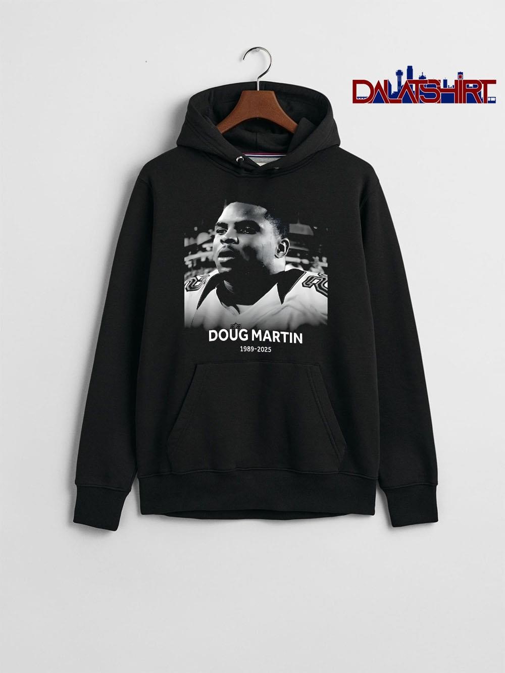 Best Doug Martin RIP 1989-2025 Tampa Bay Buccaneers retro hoodie