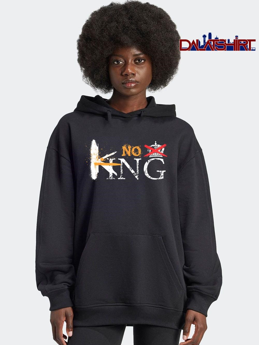 Best No Kings in America Retro Patriotic Freedom Voice Political hoodie