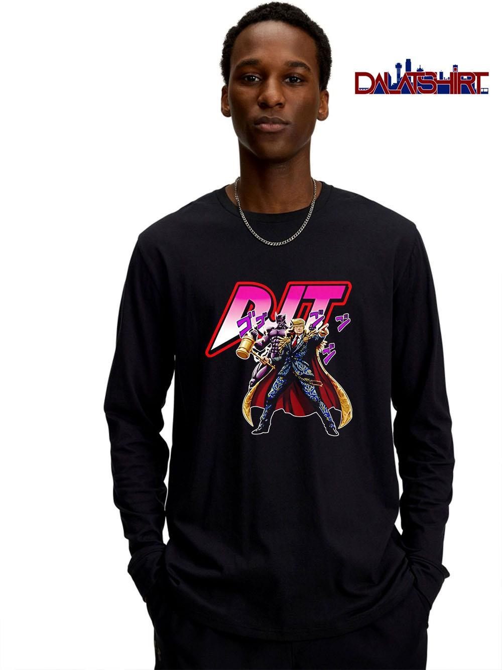 Best Trump Jojo's Bizarre Adventure Djt Trump Anime long-sleeve