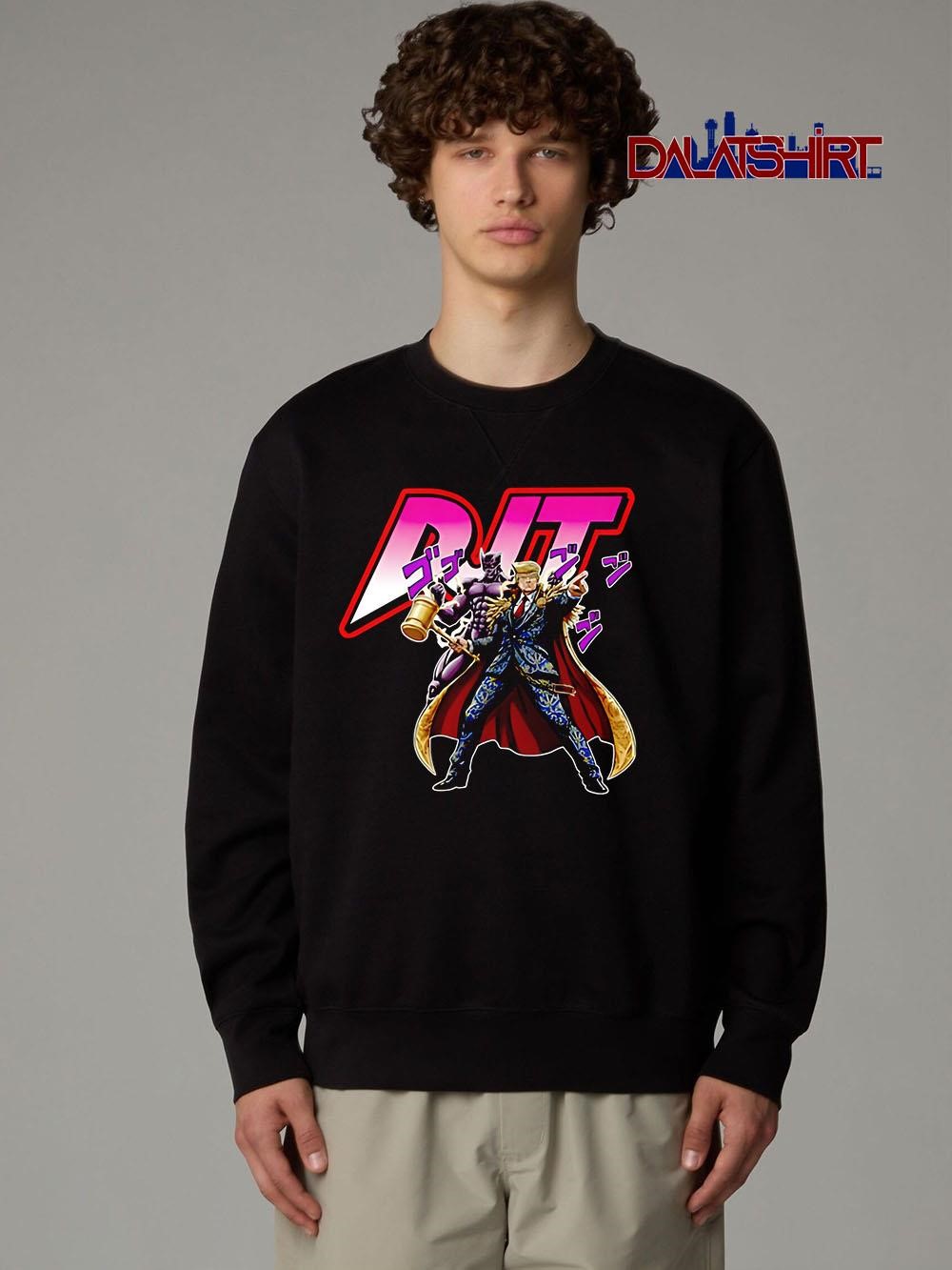 Best Trump Jojo's Bizarre Adventure Djt Trump Anime sweater