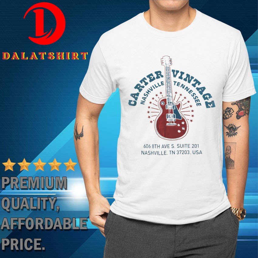 Carter Vintage Guitars Nashville Tennessee 606 8th Ave S Suite 201 Nashville TN 37203 USA T-shirts