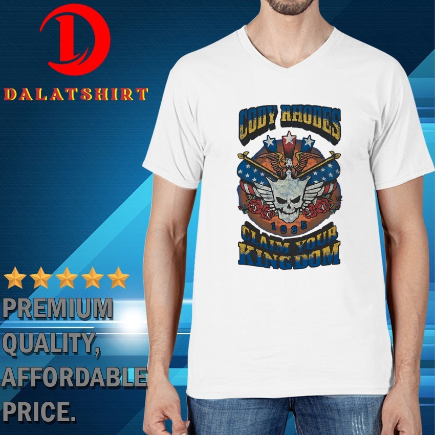 Cody Rhodes Claim Your Kingdom logo 1985 T-shirts V-Neck-T-Shirt