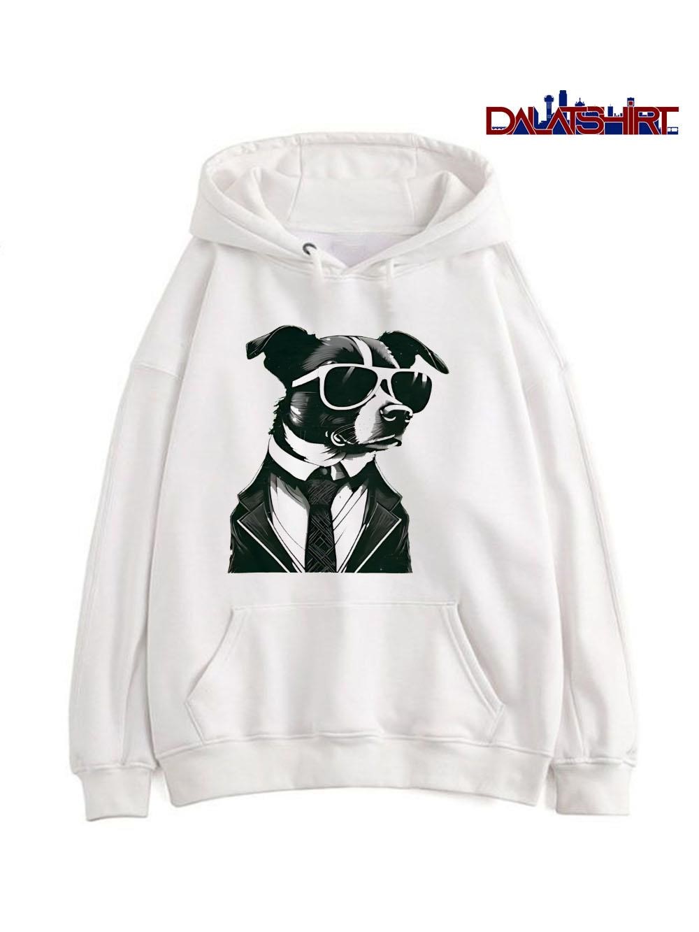 Cool Pup Dog sunglasses hoodie