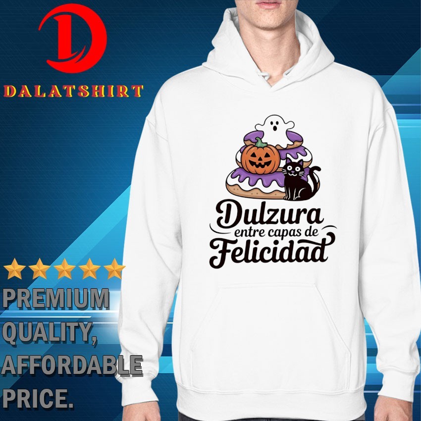 Donut dulzura entre capas de felicidad Halloween T-shirts Hoodie