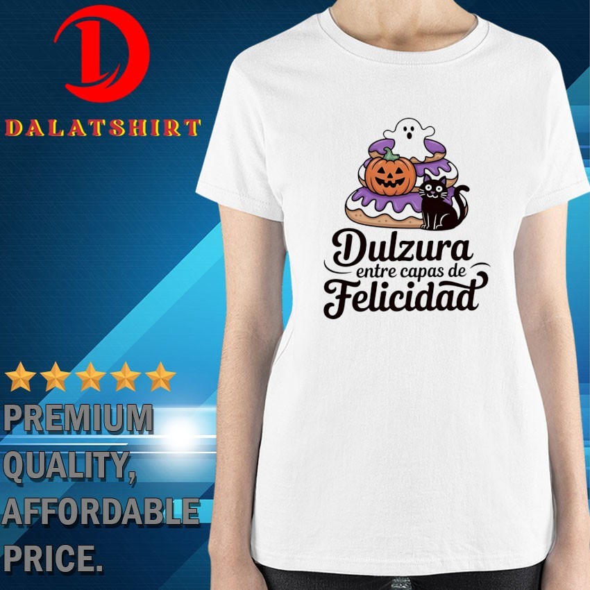 Donut dulzura entre capas de felicidad Halloween T-shirts Ladies-Shirt