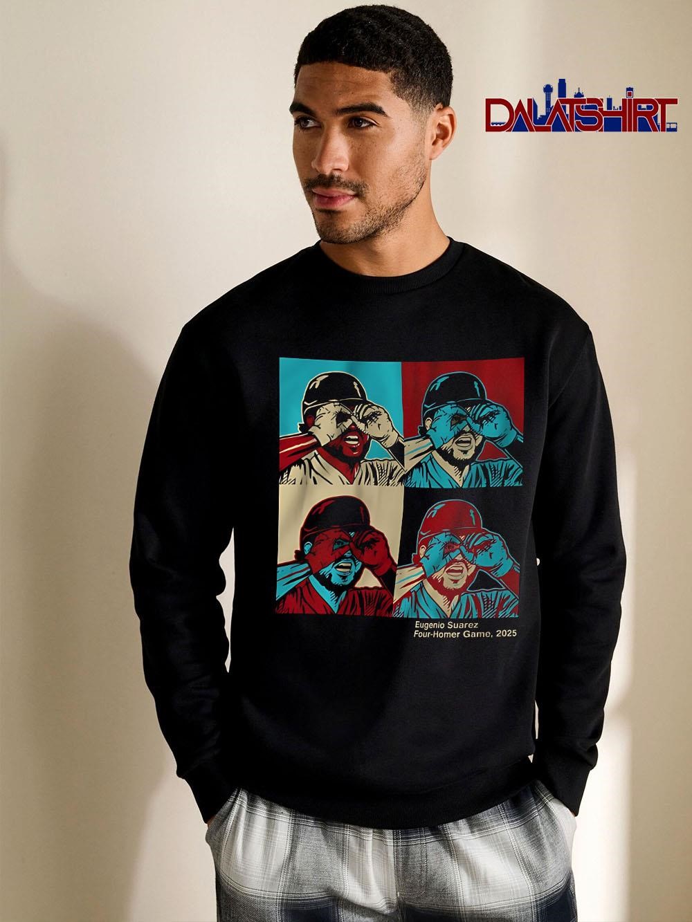 Eugenio Suarez Arizona Diamondbacks Four retro long-sleeve