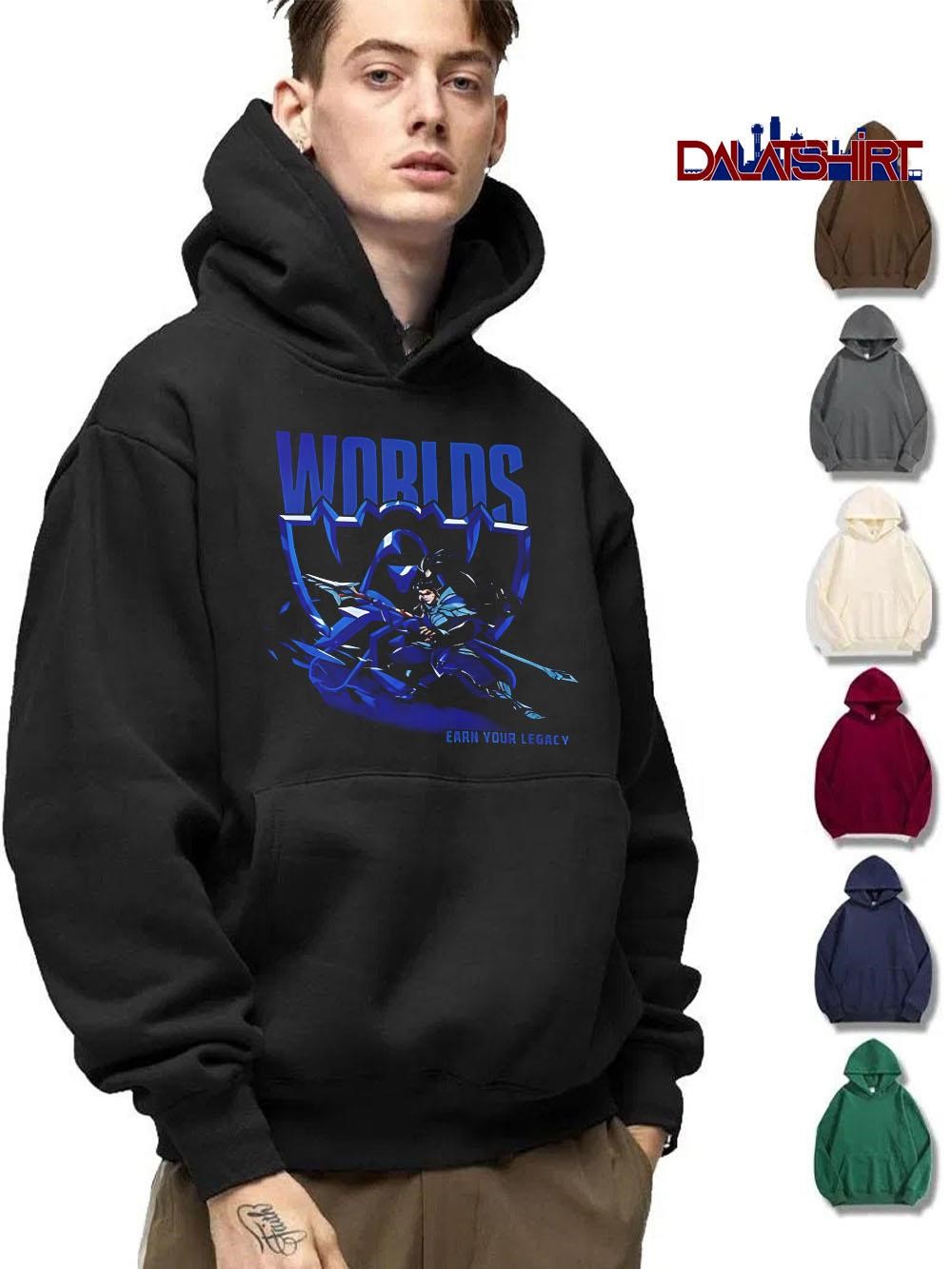 Funny Riot Games Shop Xin Zhao des Worlds 2025 hoodie