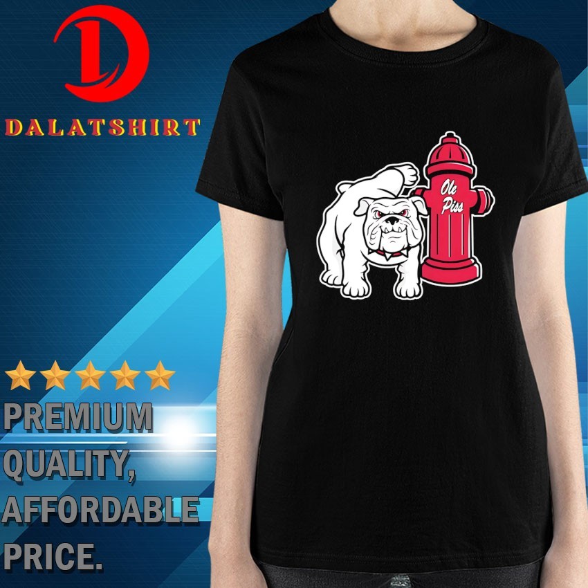 Georgia Bulldogs pee on Ole Miss Rebels T-shirts Ladies-Shirt