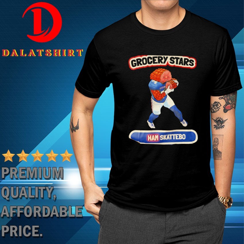 Ham Skattebo Grocery Stars New York Giants T-shirts