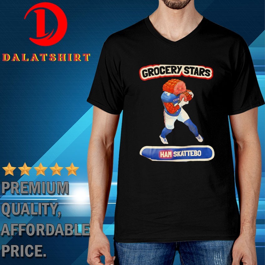 Ham Skattebo Grocery Stars New York Giants T-shirts V-Neck-T-Shirt