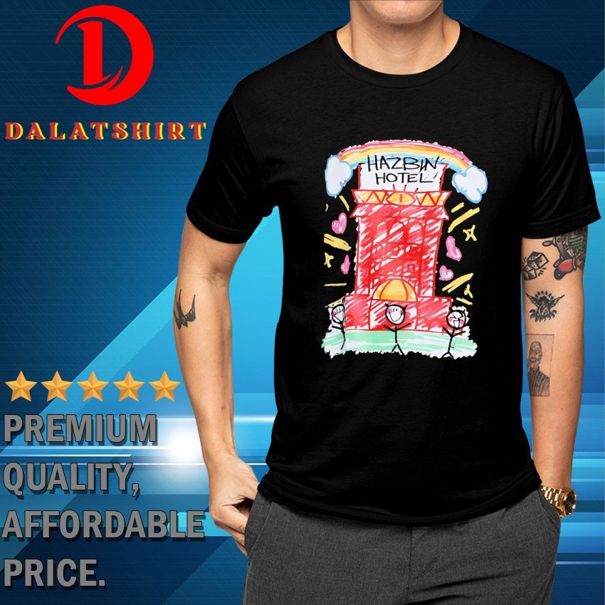 Hazbin Hotel rainbow drawing T-shirts